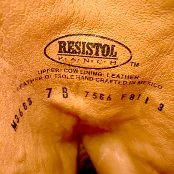 Lucchese Brown Leather Cut Out Embroidered‎ Cowboy Boots Women's Sz 7 B M3683 - Picture 11 of 12